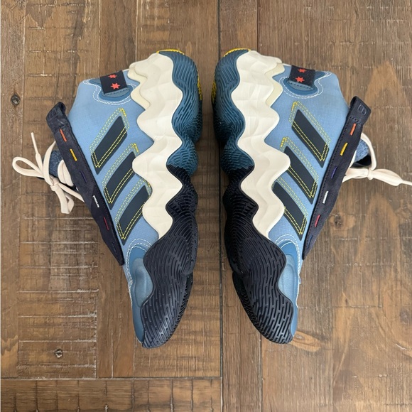 Women's adidas Exhibit B Candace Parker Mid Top Basketball Shoes GZ2375 Blue - Picture 5 of 10